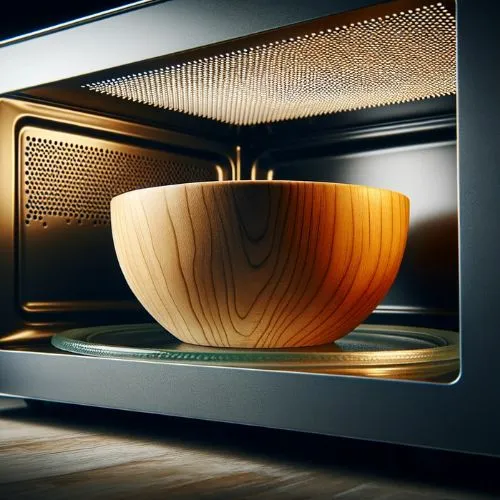 Can you microwave wooden containers? 