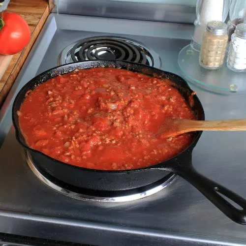Stovetop Heating Tomato Sauce